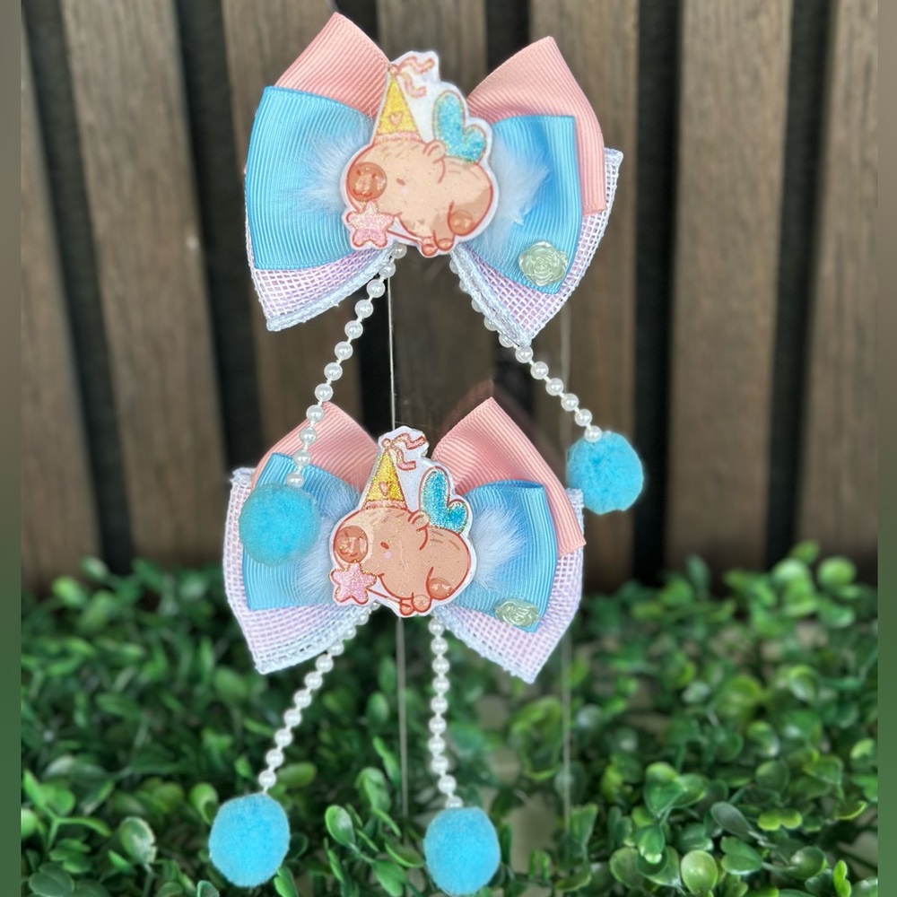 Colorful Kids Bow Hair Clips